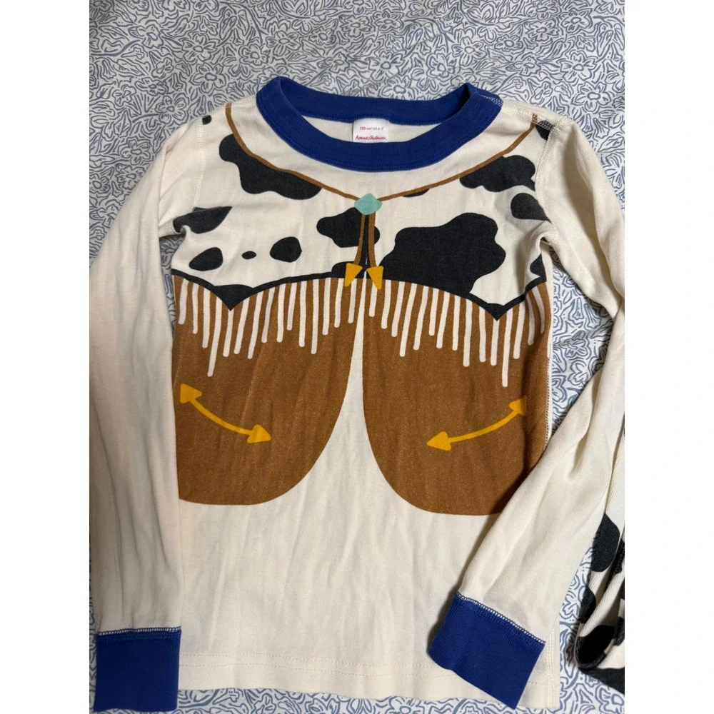 Hanna Andersson SZ 6-7 Pajamas Set‎ Unisex Halloween Costume Cowboy